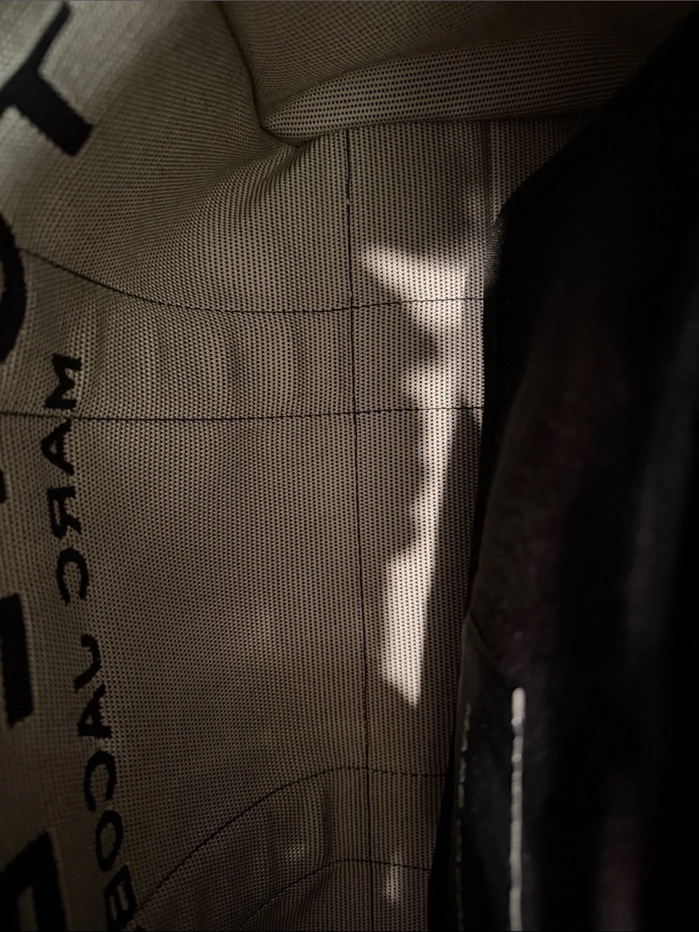 Marc Jacobs Black Canvas Tote Bag with White Logo